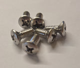 Cadillac Door Latch Mounting Screws Stainless Set of 6 Fits 1955-1985