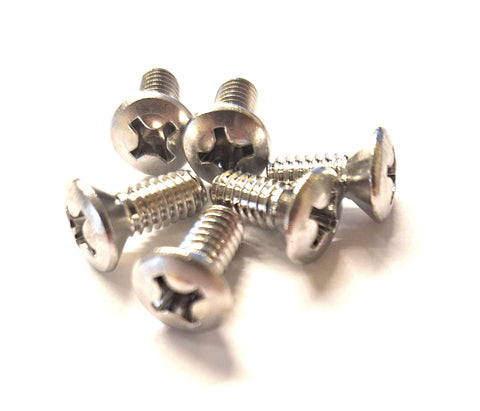 Buick Door Latch Mounting Screws Stainless Set of 6 Fits 1955-1985