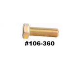 Hex Head Bolts 1/4", 3/8", 5/16",9/16" Yellow Zinc, Black Phosphate