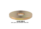 3/8"x1.25"x.406"x.090" Zinc Yellow Trivalent Washer