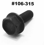 Hex Head Flange Bolts Black Phosphate 1/4"-20, 5/16"-18, 3/8"-16, 7/16"-14