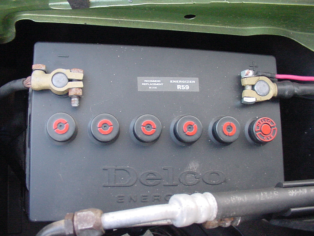 R59 Delco Battery Cover Topper Antique Classic Top Post Auto Fits 1966 ...
