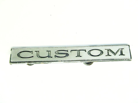 "Custom" Trunk Emblem 1970-1972 Buick Skylark #1236763