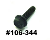 Hex Head Flange Bolts Black Phosphate 1/4"-20, 5/16"-18, 3/8"-16, 7/16"-14