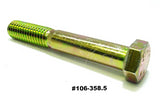 Hex Head Bolts 1/4", 3/8", 5/16",9/16" Yellow Zinc, Black Phosphate