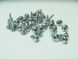 Chrome Trim Screws M4.2-1.41 x 12mm Phillips Washer Head Self Tapping