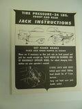 1958 Cadillac Jack Instructions Decal Reproduction
