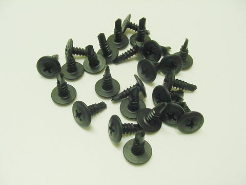 Trim Screws #8 x 1/2” Phillips Washer Head Self Tapping Black
