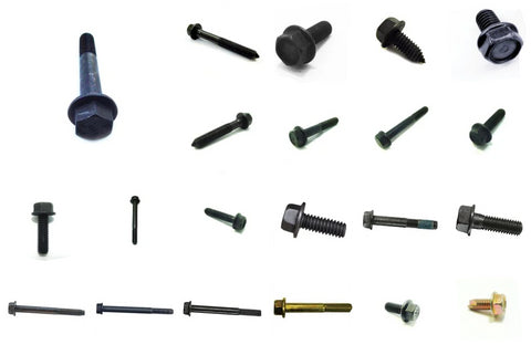 Hex Head Flange Bolts 1/4"-20, 5/16"-18, 3/8"-16, 7/16"-14