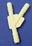 104-005: White Y Connector 5mm 3/16” all sides
