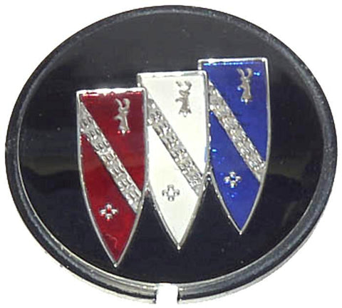 Chrome Wheel Center Cap Tri Shield Medallion Buick 1966-70