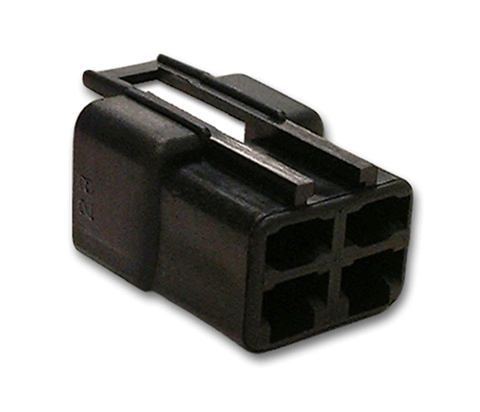 4 Way Terminal Housing With Lock Male Black