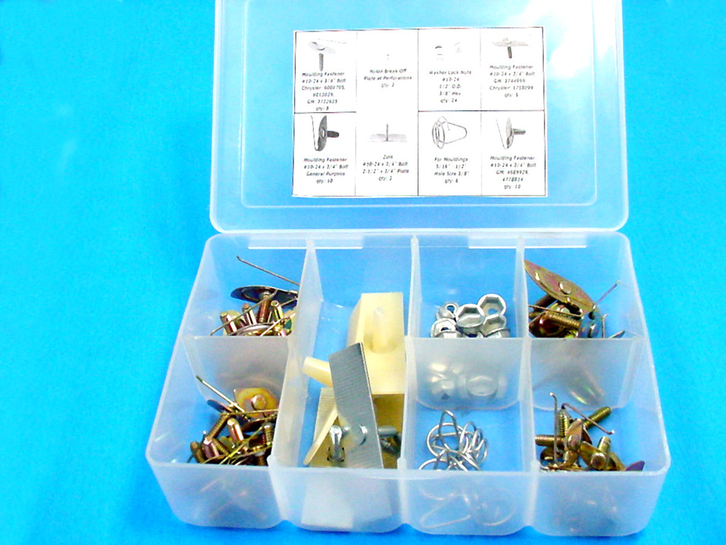 68 piece Assorted Body Side Moulding Fasteners Clips Kit – Jurassic ...