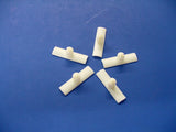 5 GM White Nylon Wiring Harness Retainers Fasteners Clips