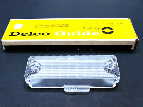 1971-72 Oldsmobile 98 NOS Delco Clear Reverse Light Lens #5963470