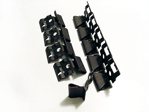 Jurassic Classic 10 Pontiac Body Side Moulding Fasteners - 2-1/2 X 3/4 Perforated Clips With Bolts