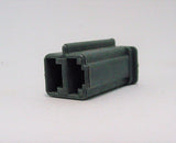 2 Way Terminal Housing with Groove Female Gray Delphi, Packard, Terminal Housing, Connector Housing, 56 Series 12015980