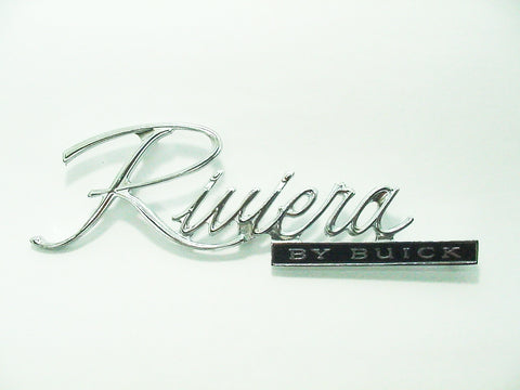 Buick Riviera Chrome Trunk Script Deck Lid Emblem Badge 1971-1972