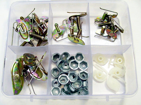 53 Piece Assorted Body Side Moulding Fasteners