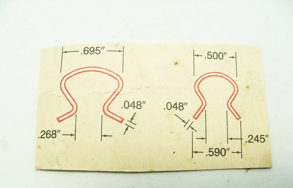 Window Crank Handle Retainer Clips Choose Size Jurassic Classic Auto