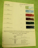 1960 Buick Color Chip Bulletin