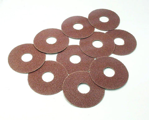 10pk 60 Grit Sanding Disks Grinding Pads 3-1/16"O.D. 7/8"I.D.