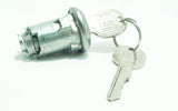 Chrome Trunk Lock Cylinder & Key Set GM 1959-1997