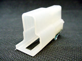 2 Way Terminal Housing T Shaped with Latch and Steel Hook Male White Delphi, Packard, 56 Series 2977776