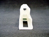 2 Way Terminal Housing T Shaped with Latch and Steel Hook Male White Delphi, Packard, 56 Series 2977776
