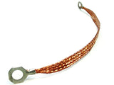 8 AWG Engine to Firewall 11" Braided Copper Wire Ground Strap
