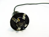 5/8" Bayonet Single Contact Instrument Panel Light Bulb Socket Pigtail