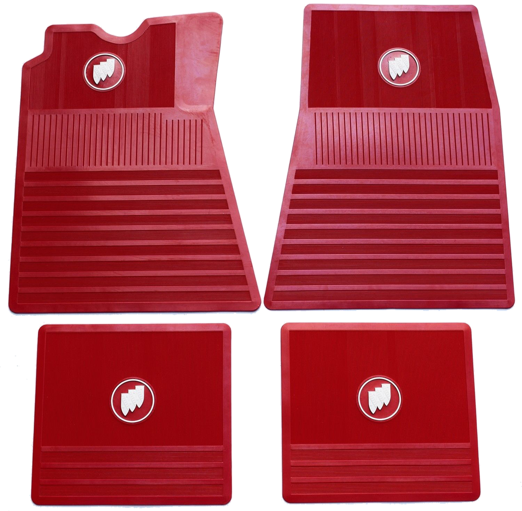 19611972 Full Size Buick Floor Mats Rubber 4pc Set Choose Color