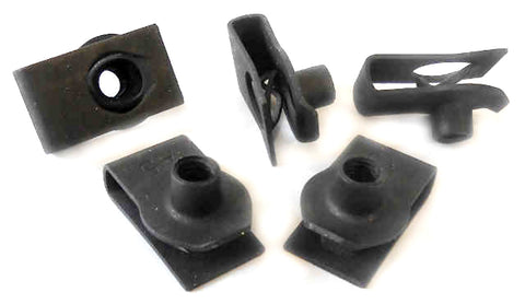 5 pack 1/4"-20 Universal Body Fender Extruded U-Nuts